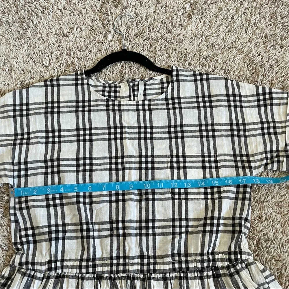 Rylee + Cru Black and White Plaid Midi Dress - Picture 7 of 10